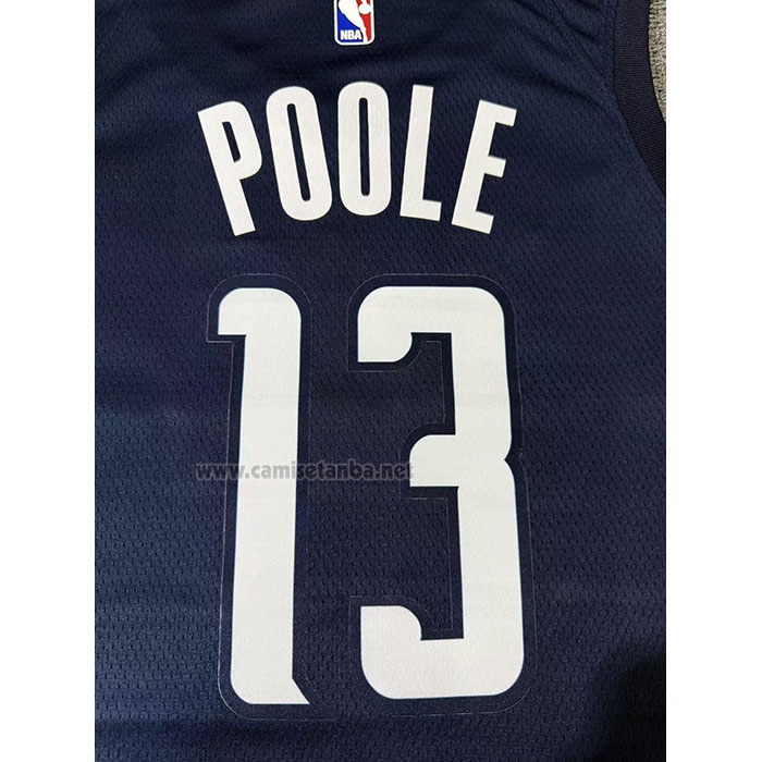 Camiseta Washington Wizards Jordan Poole #13 Statement 2024-25 Azul